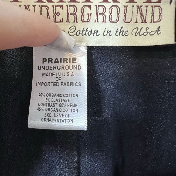 Prairie Underground Lagenlook Prince Blazer Jacket Size Small Organic Cotton - Picture 12 of 14